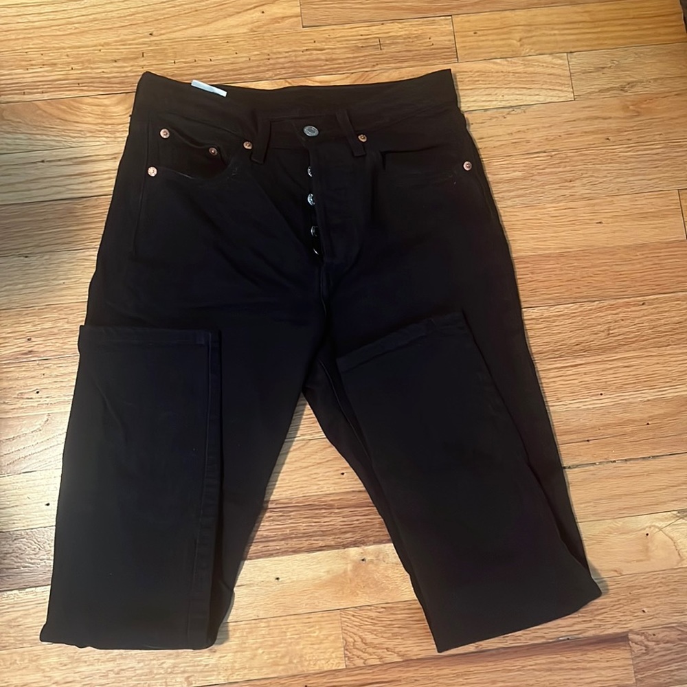 LEVIS 501 BLACK JEANS
